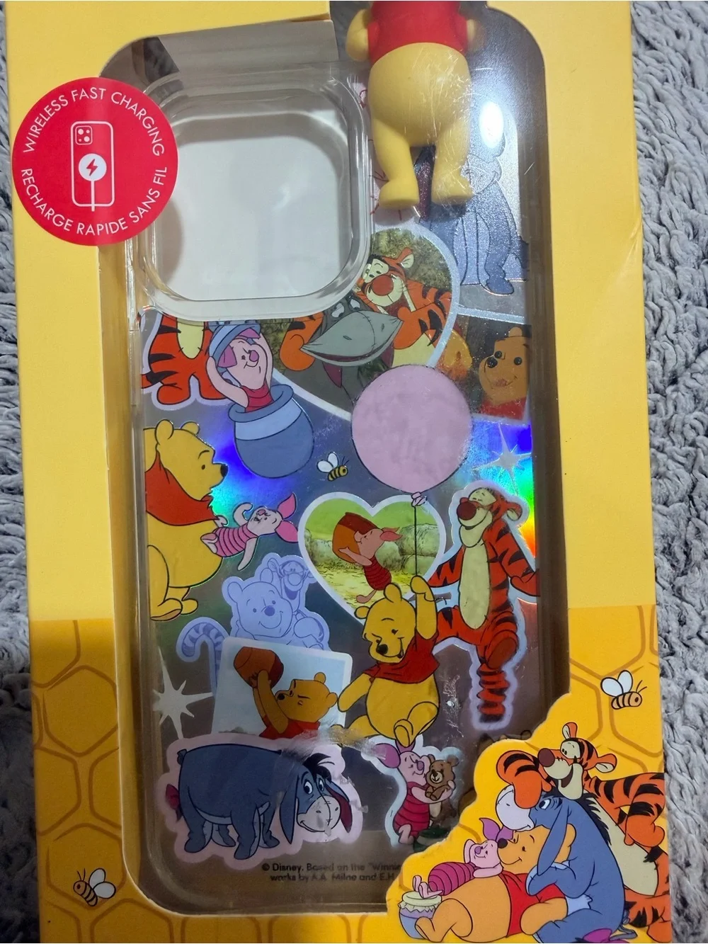 Disney Winnie the Pooh iPhone 15 Pro Max Phone Case with Tech Buddy